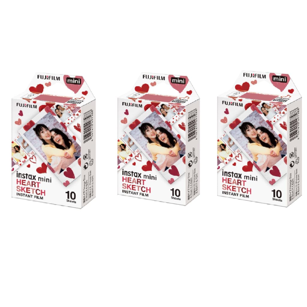 Filme Instantaneo Fujifilm Instax Mini Coração 30 Fotos