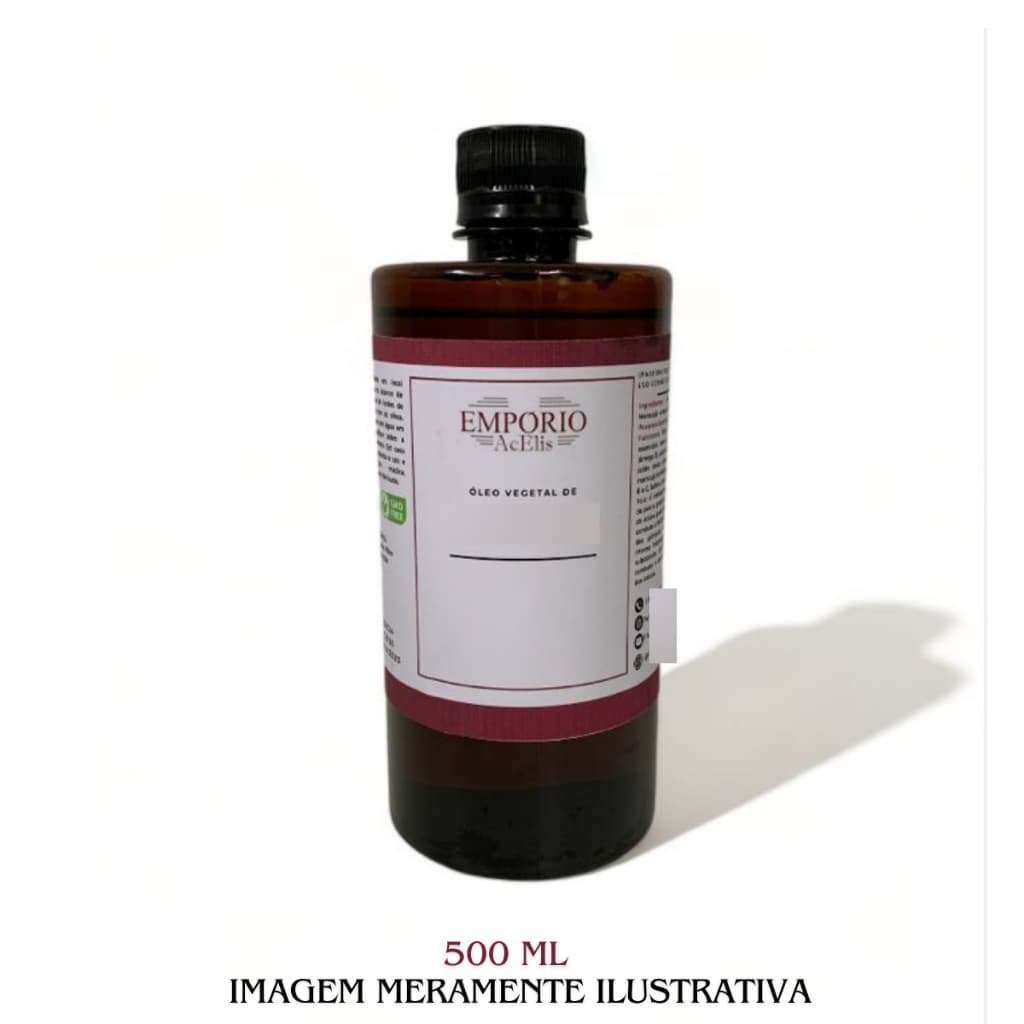 Óleo Vegetal e Natural 500ml Prensado a Frio Desodorizado Vegano com laudo
