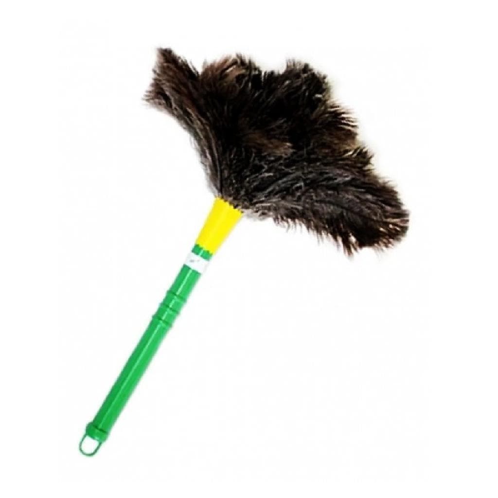 Espanador De Pó Pena De Avestruz 36cm