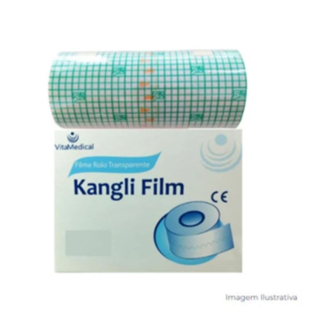 Curativo Impermeável Transparente l Rolo De Filme Para Proteção Fixação Barreira Kangli Film - VitaMedical 10 CmX 1Metro