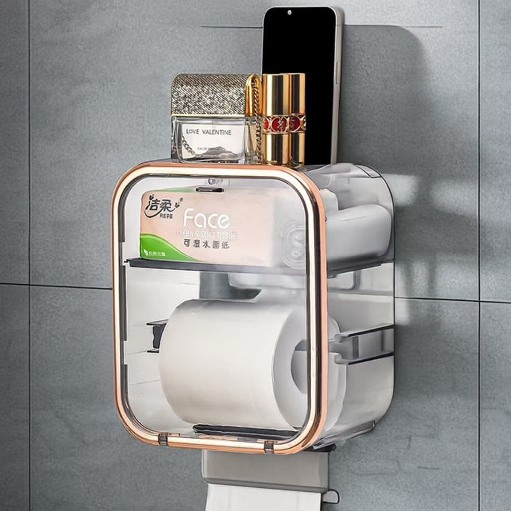 Caixa Porta Papel Higiênico Dispenser Organizador Banheiro