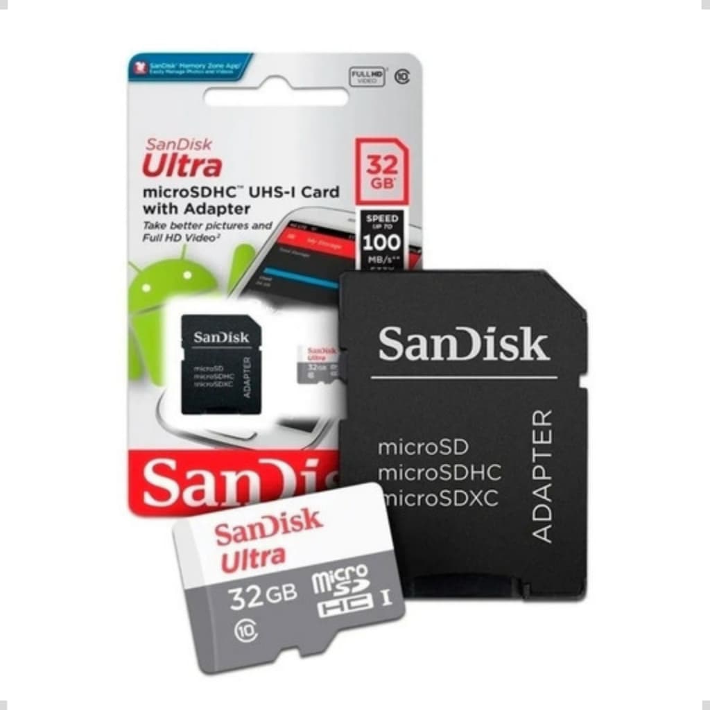 Cartão De Memória Sandisk Sdsqunc-032g-an6ma Ultra 32gb para câmeras de segurança, Celular