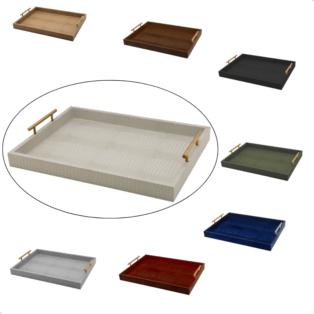 Bandeja Madeira Paramount Alça Porta Copos Bebidas Cantinho Café 48x35cm