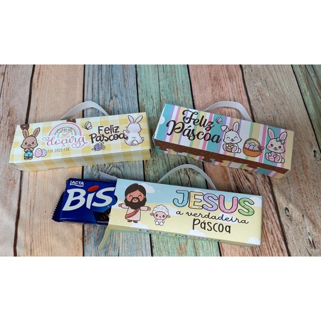 10 Caixas porta bis Lembrança Páscoa coelhinho caixa para chocolates