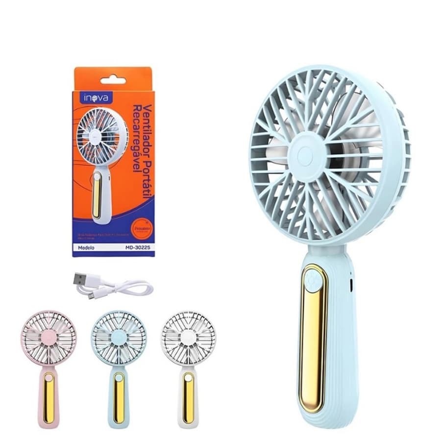 INOVA Mini Ventilador Portátil, Carregamento USB, Conveniente, Baixo ruído, Pequeno Ventilador Elétrico