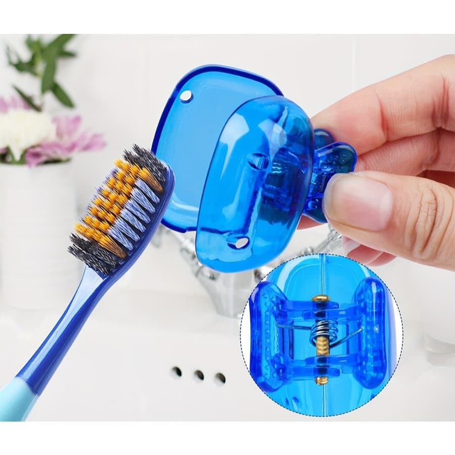 Capa Protetora Portátil de Escova de Dentes - Transparente, Leve e Higiénica