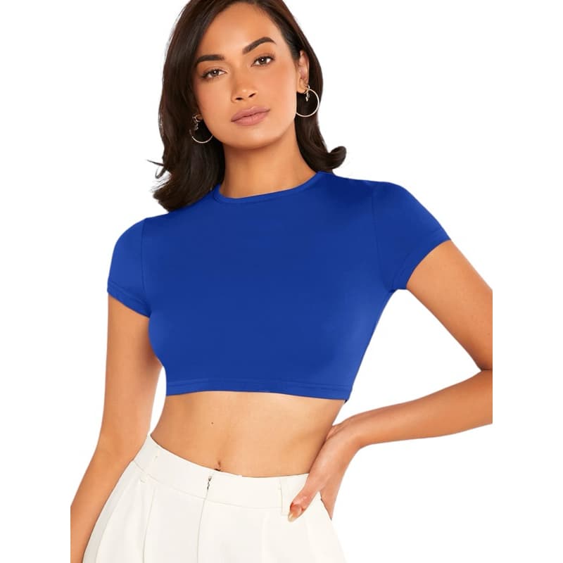 Cropped Manga Curta SUPLEX MODA Gringa Slim Fit