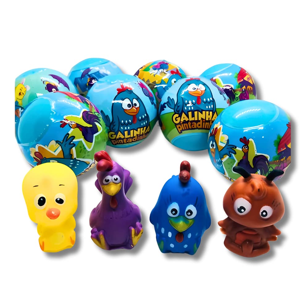 KIT Dedoche Galinha Pintadinha Encapsulado Surpresa - Lembrancinhas Infantil