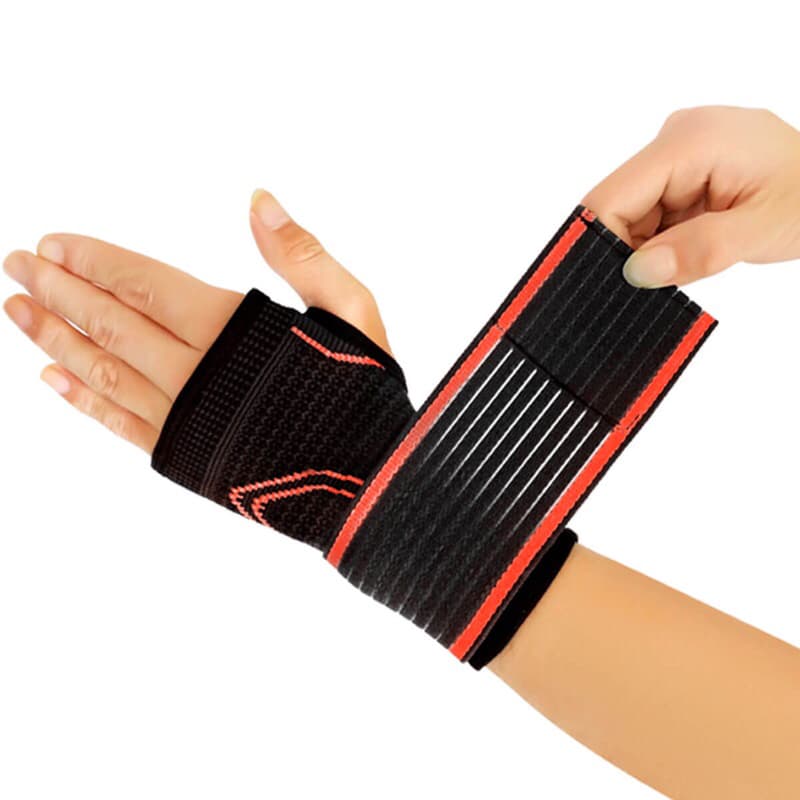 Munhequeira Ortopédica de Compressão Munhequeira Protretor De Punho Ajustável Para Jogadores Futsal Tennis