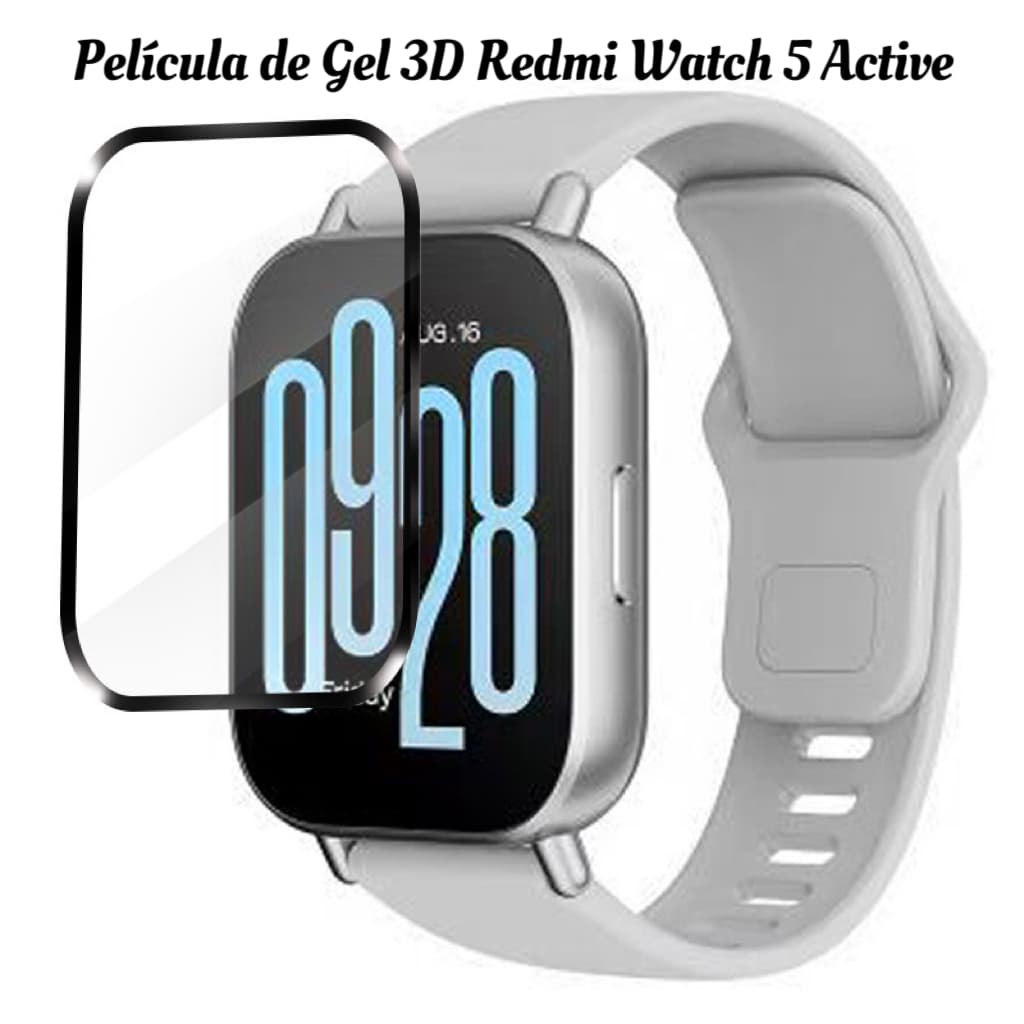 Película de Gel 3D Para Smartwatch Redmi Watch 5 Active
