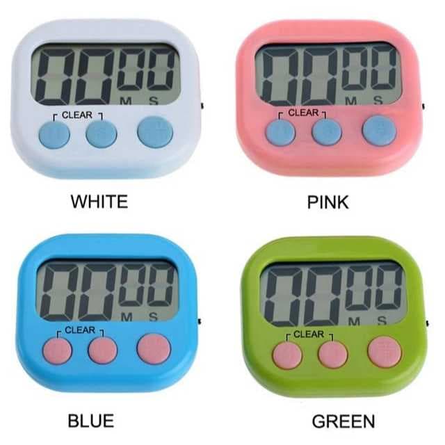 Timer Cronometro Temporizador Digital Com imã e Apoio Mesa