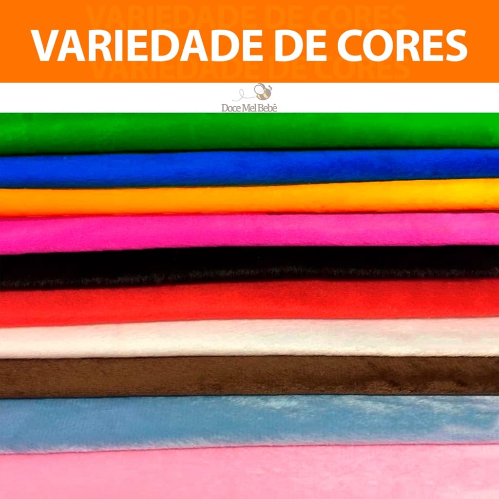 Tecido Velboa Pelúcia Soft Varias Cores Pelo Baixo 2x1,50mt 100% Poliester