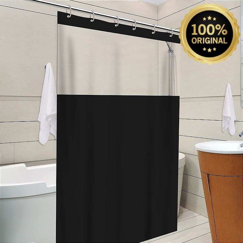 Cortina De Banheiro Box Com Visor Transparente Antimofo 100% Em PVC Vários Modelos Resistente