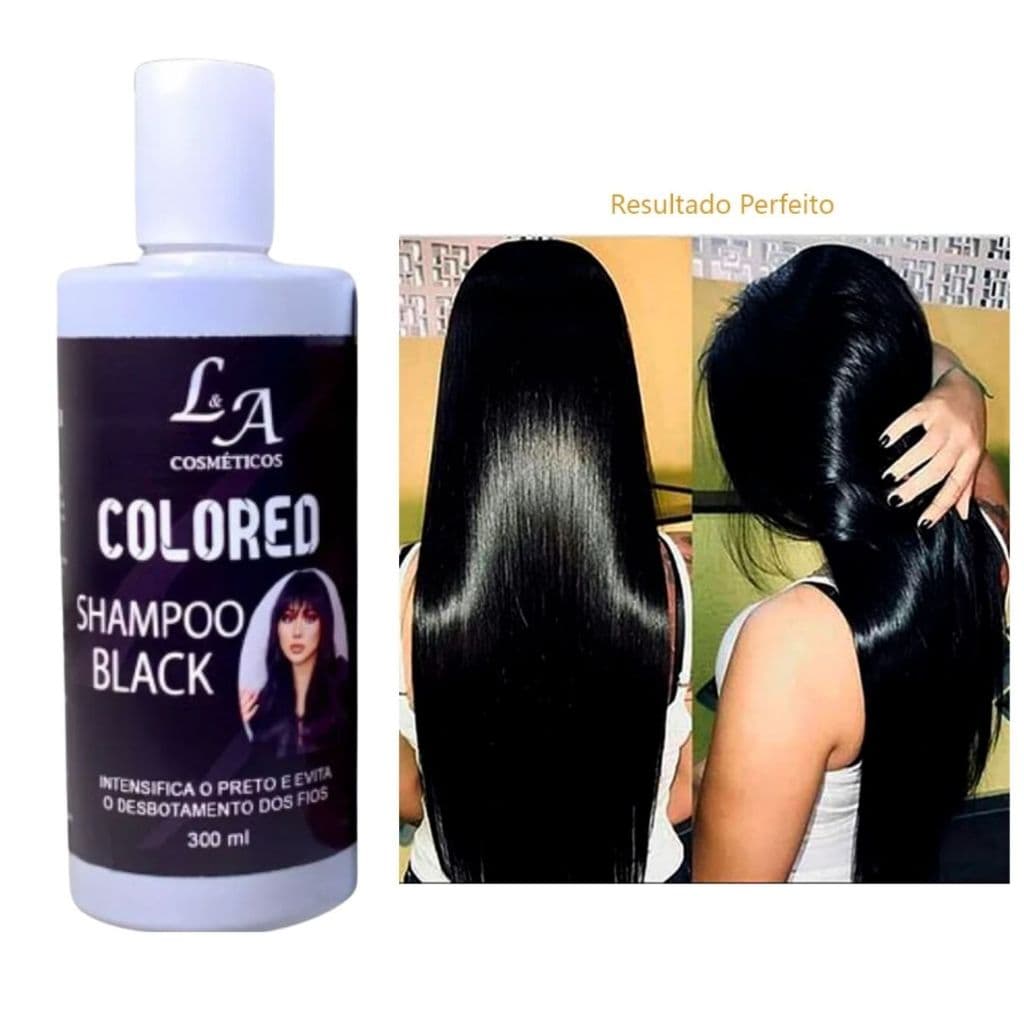 Shampoo Escurecedor Cabelos Brancos Tonalizante Colored 300ml Efeito 100% Natural Super Resultado