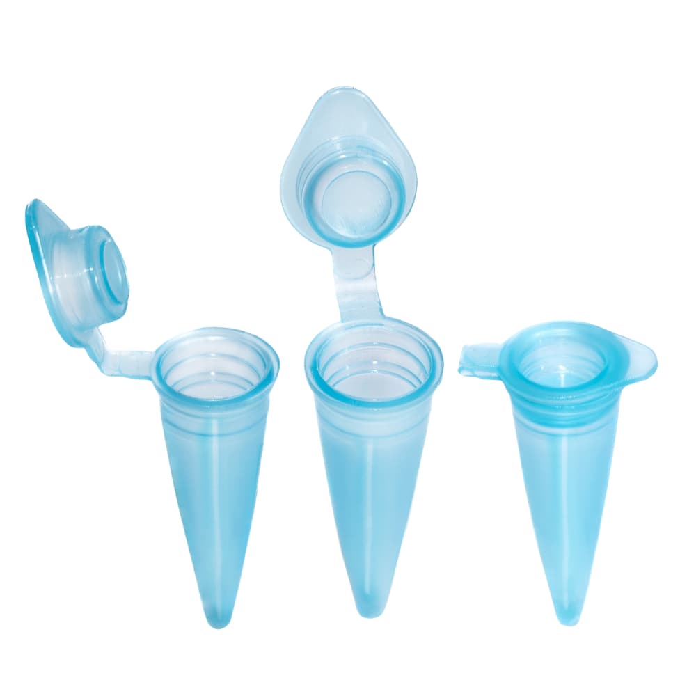 1000 Microtubo 0,65 Interno Pino Azul Miraplus Micropino de Centrifugação Flaconete