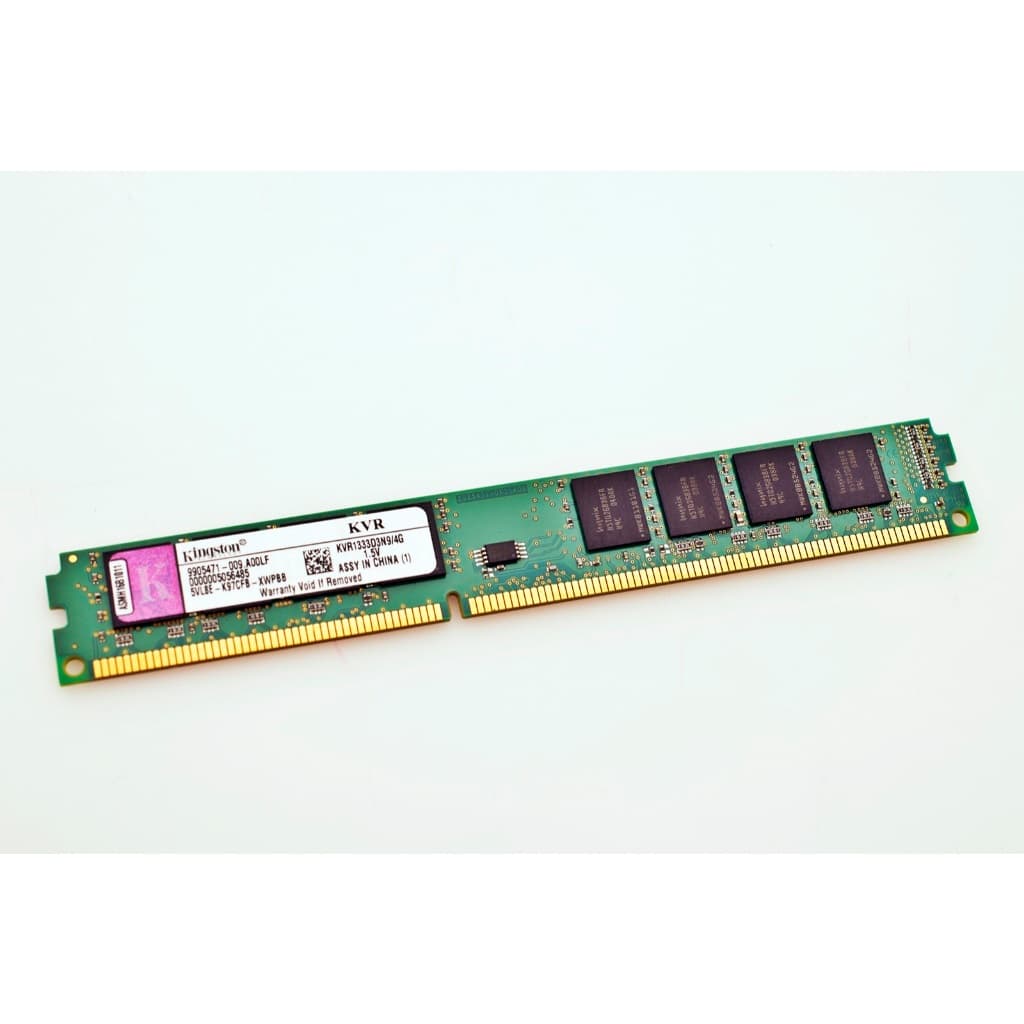 Memória RAM para PC DDR3 4GB 1333MHz Kingston - KVR1333D3N9/4G