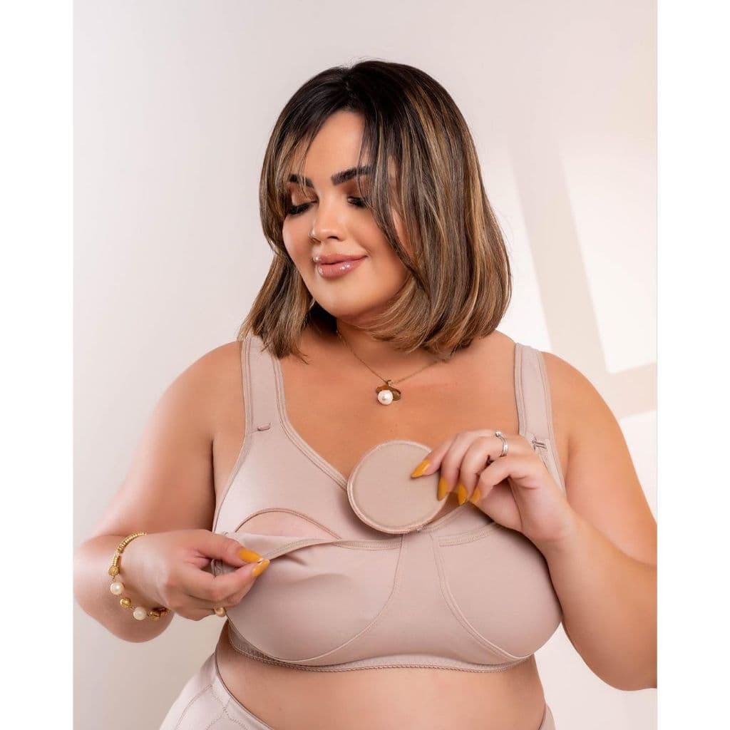 Sutiã Amamentar Cetinete Macio sem Bojo com Alça Acolchoada Amamentação Maternidade