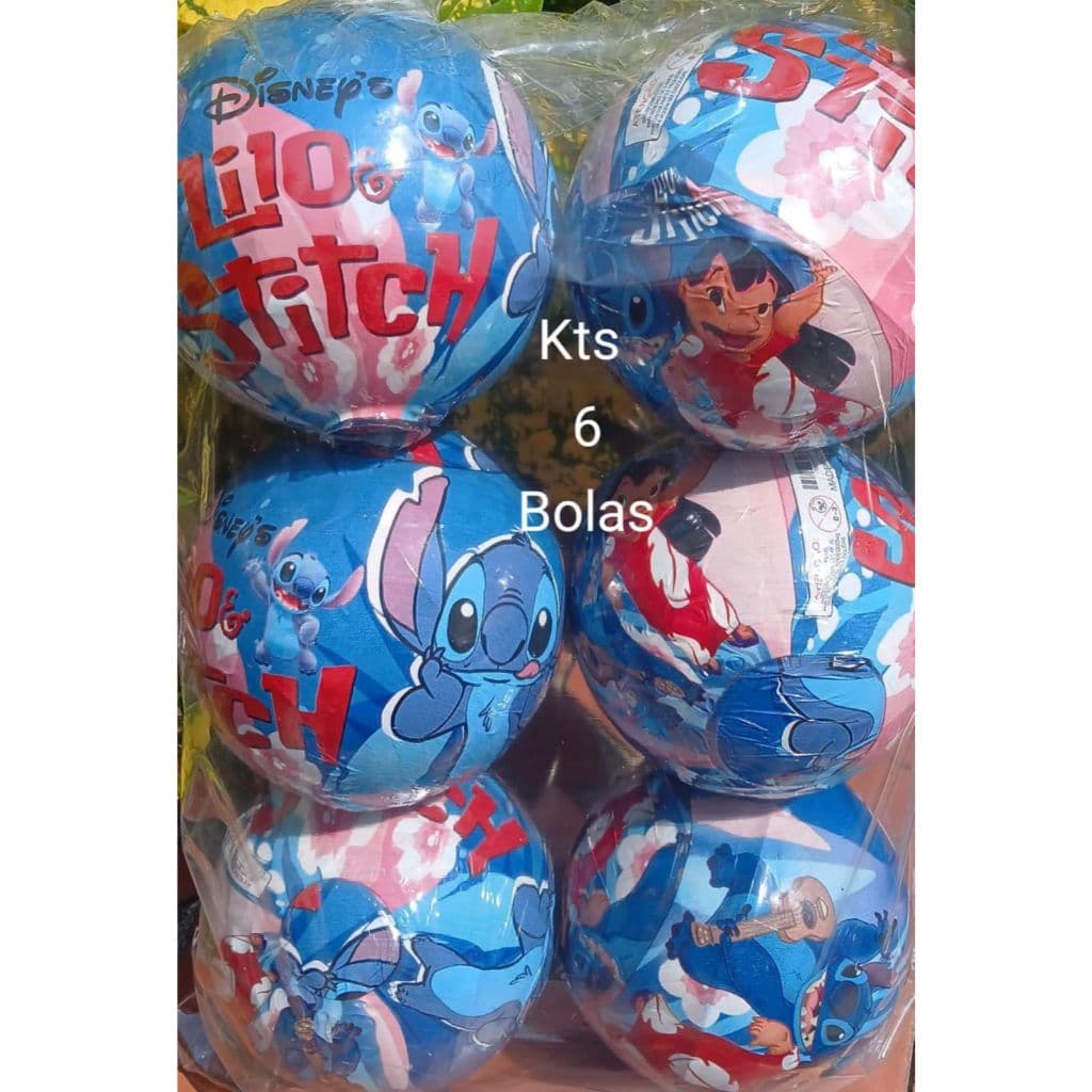 Bola Personagem  Com Surpresa Kit Com 6 Unidades