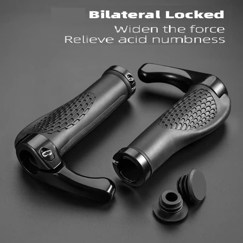 Bar End Manopla Anatomica Guidão Bike Bicicleta Preto