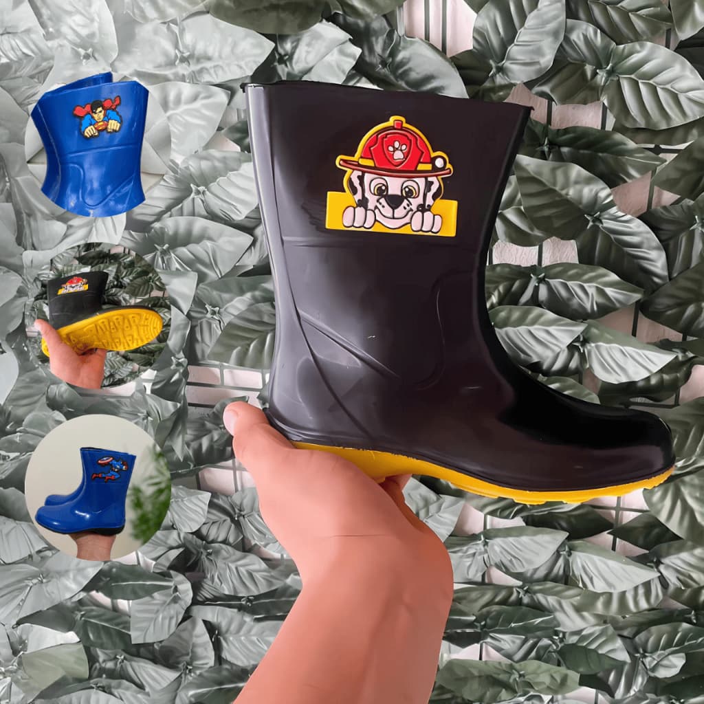 Bota Galocha Infantil Juvenil Menino 19 ao 34 Impermeavel