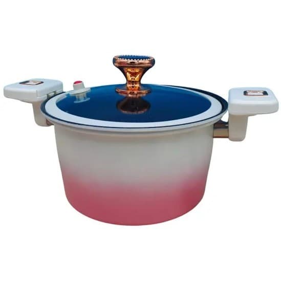 Panela de Micro Pressão 4.5 Litros 24Cm Anti Aderente Caçarola e Tambem Por Indução