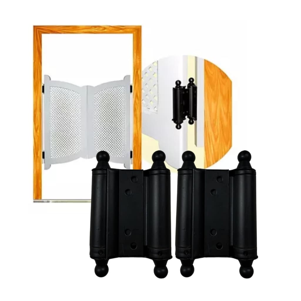 Par Dobradiças Vai E Vem 3 Polegadas Inox Preto Bang Bang