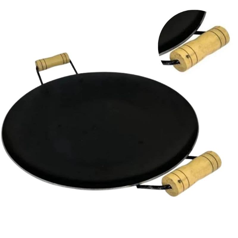 Disco De Arado Tacho Porções Em Geral Alça de madeira 37cm total com as alças