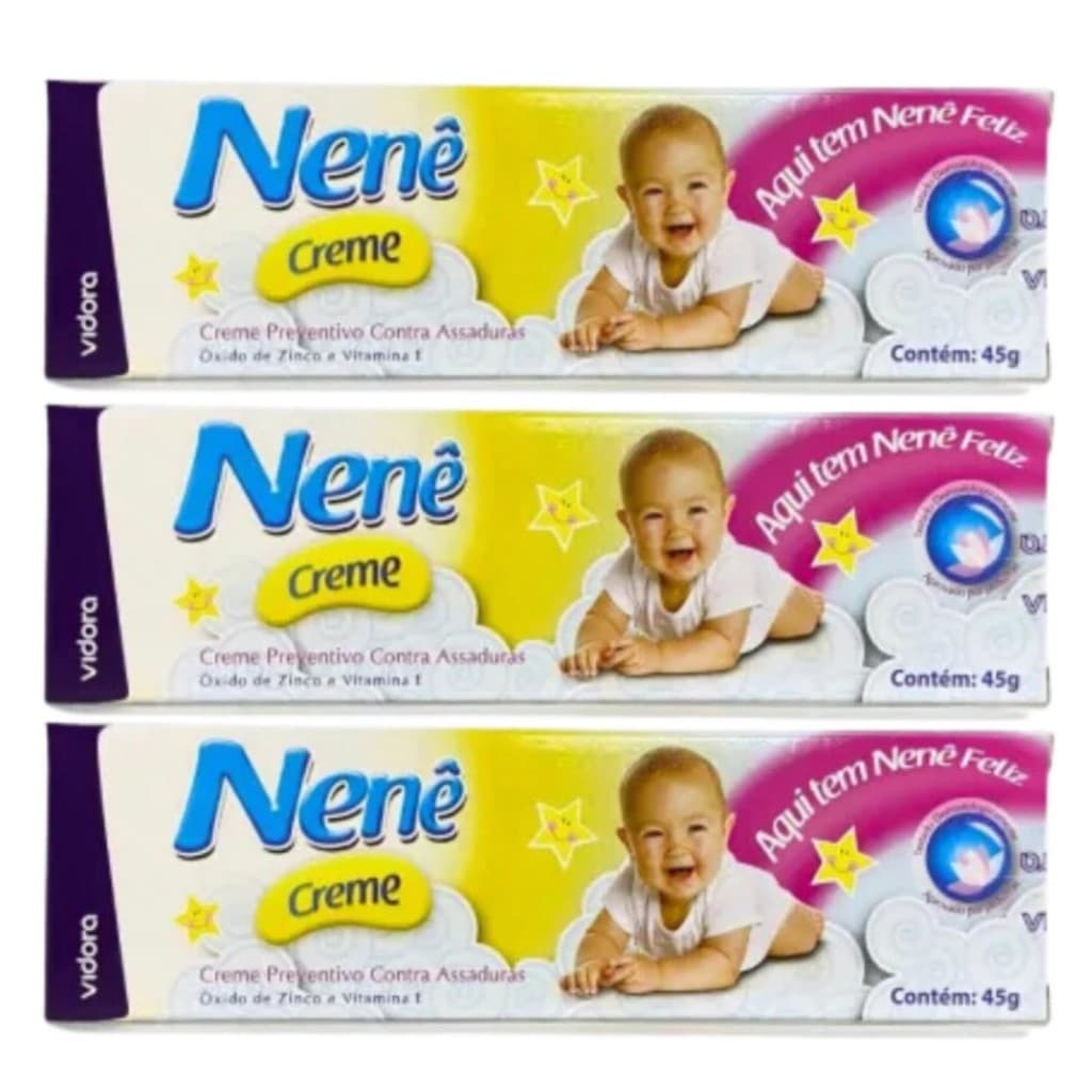 Kit 03 unidades- Pomada Assadura Nene 45 gramas Vidora