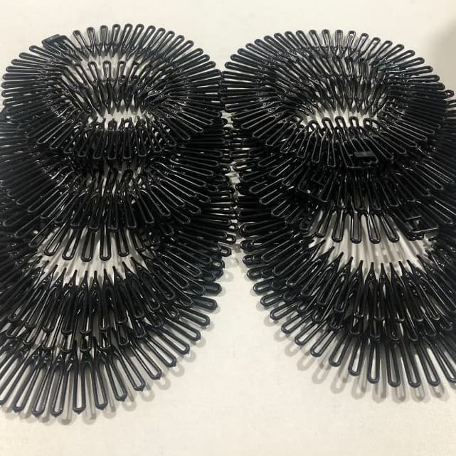 6Unidades/12Unidades Faixa de cabelo Flexível Pente Headband