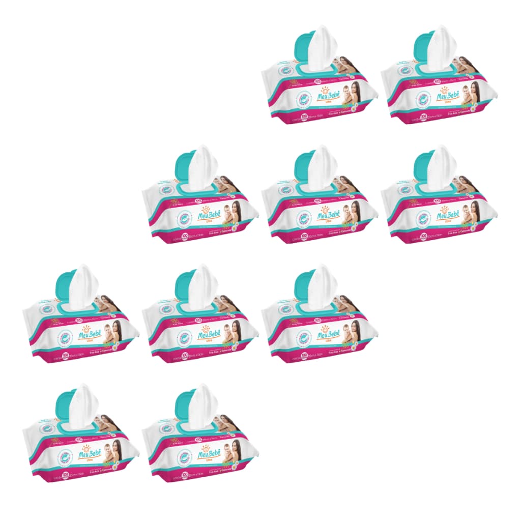 Toalha Umedecida Meu Bebê Ultra 1000 Folhas (10undX100fls)