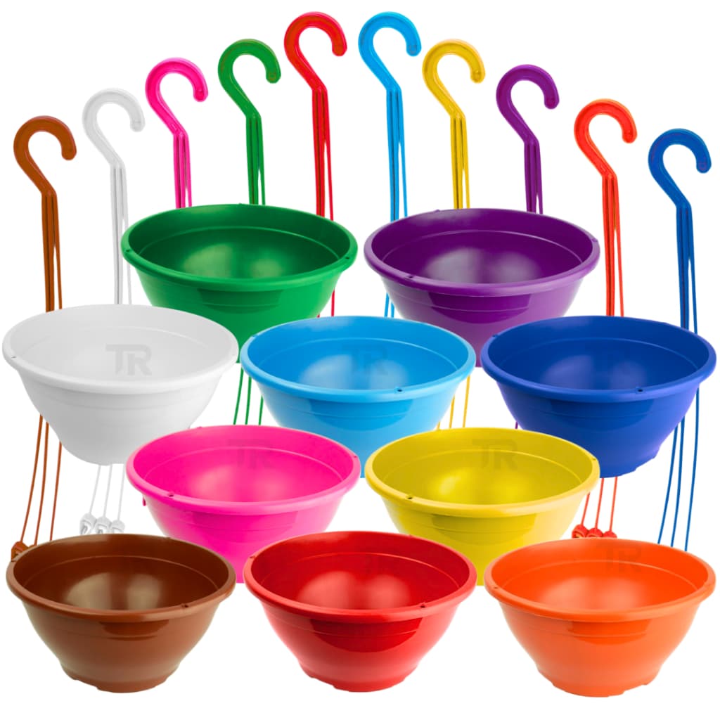 10 Vasos cuias tamanho 21 de 2 L Colorido Com Hastes para suculentas, mudas e plantas