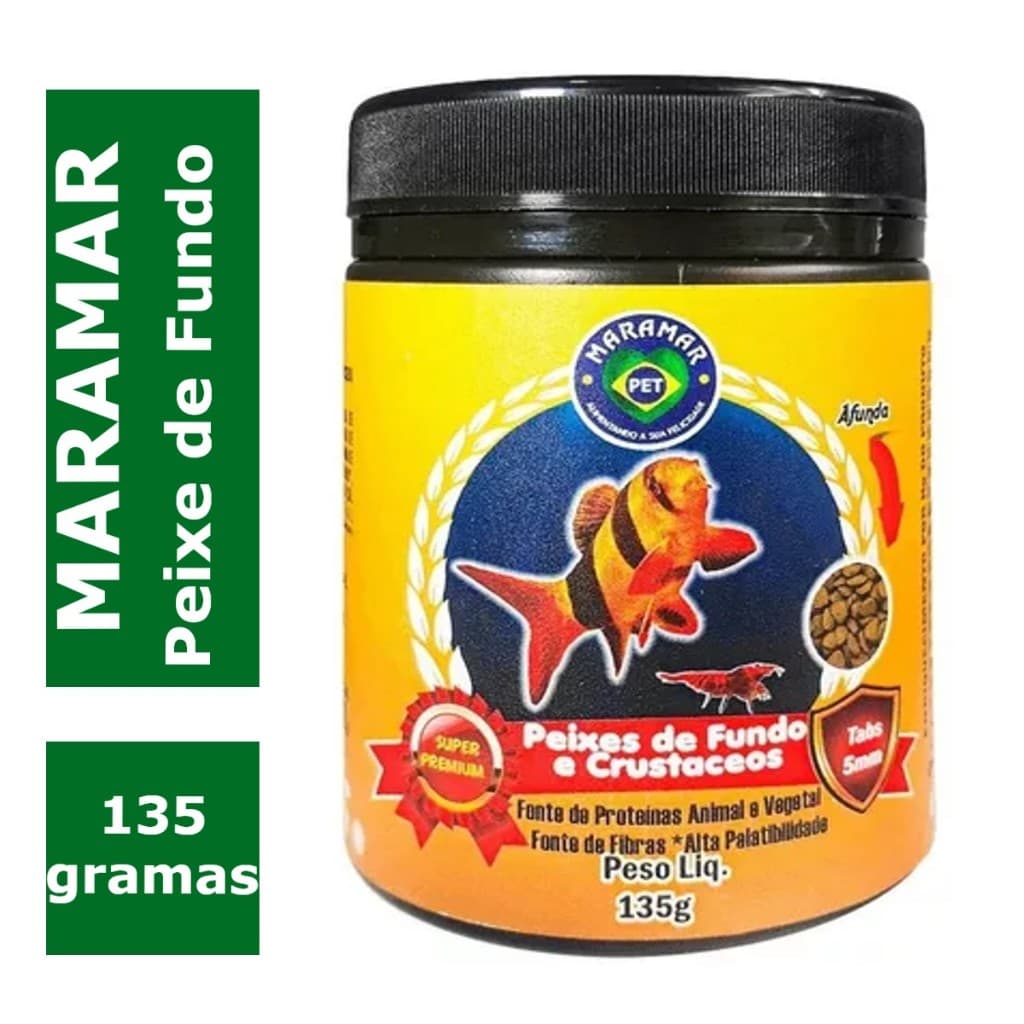 Ração Maramar  Para Peixes De Fundo E Crustáceos 135g