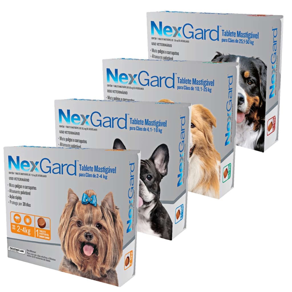 NexGard Antipulgas e Carrapatos para Cães  - 1 Tablete
