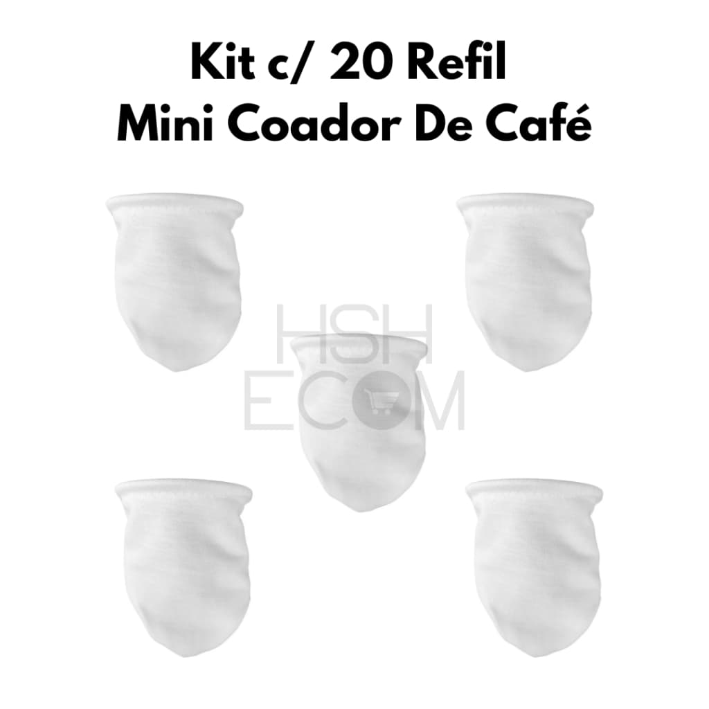 Kit Refil Mini Coador De Café Filtro de Pano Individual