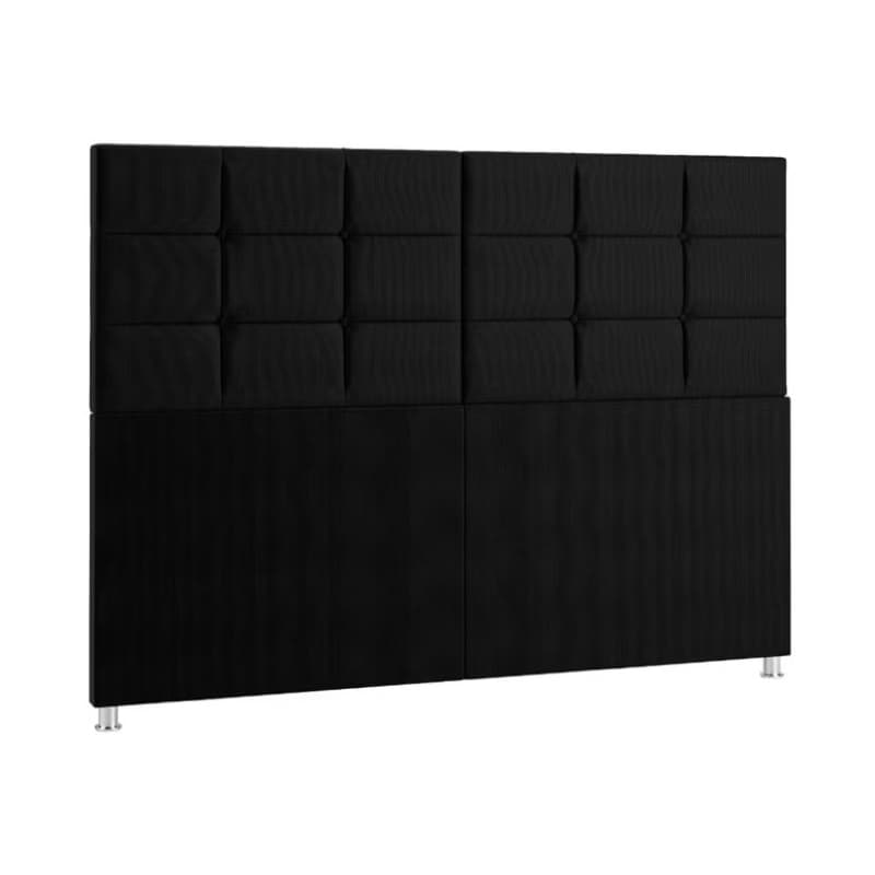 Cabeceira Estofada Com Pé De Cama Box Casal E Queen Modelo Bia