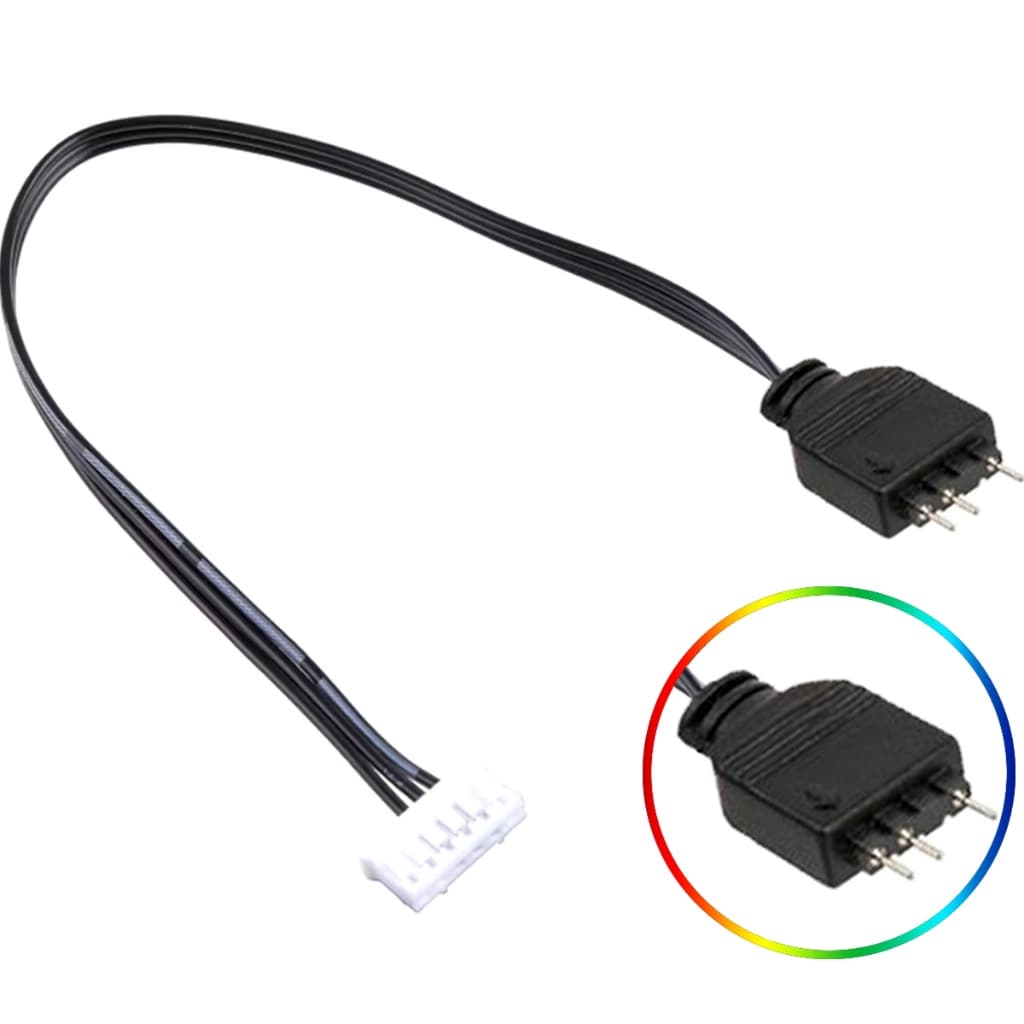 Cabo Adaptador Controladora 6 Pinos Para 3 pinos ARGB 5V Alta Qualidade