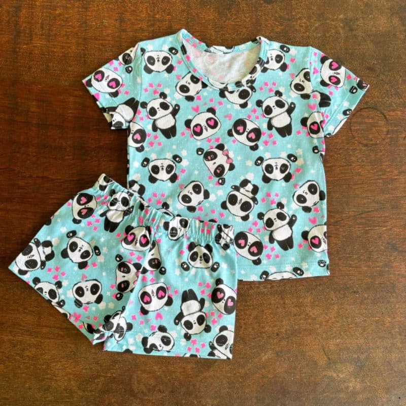 Kit 2 Pijama Infantil Verão Menina Sortidos 1 ao 14