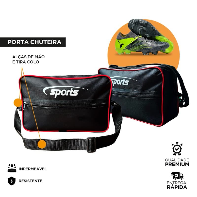 Porta Chuteira Treino Academia Bolsa Mão Transversal