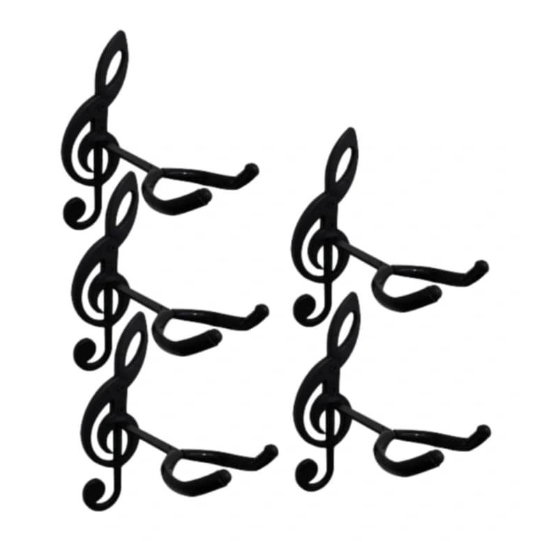 5 Suportes para Violão de Parede; Guitarra; Uculelê; Baixo; Viola