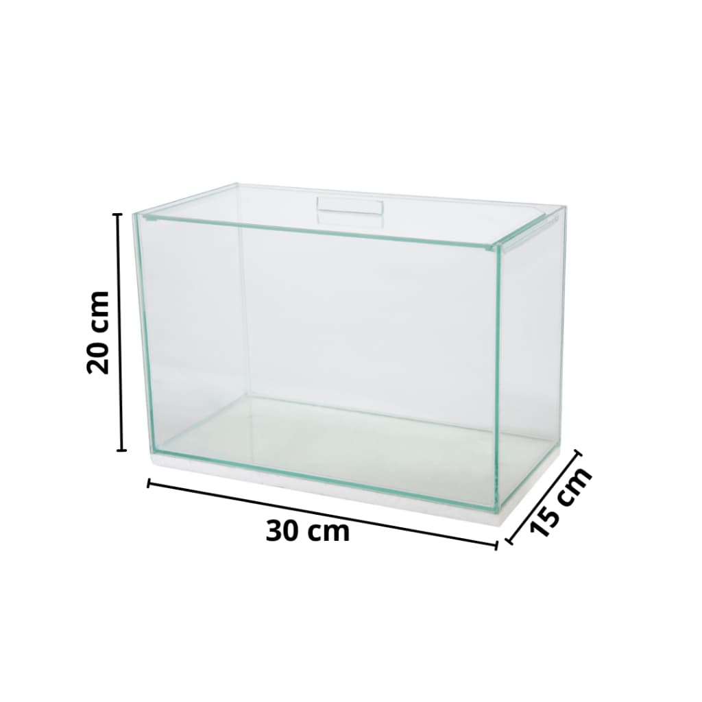 Aquário N3 Retangular 9 Litros Beteira Para Peixes Fish 30x15x20cm