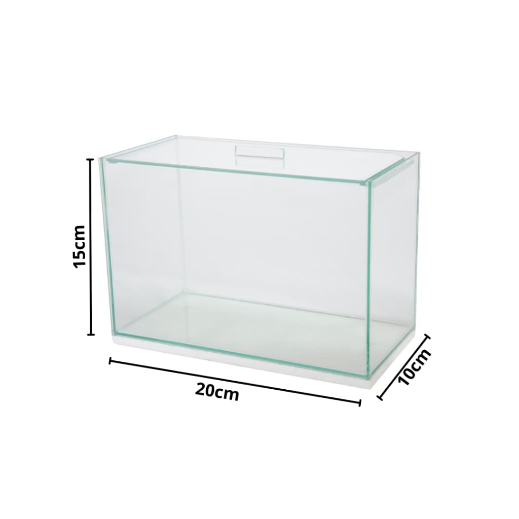 Aquário N°1 3 Litros Retangular P/ Peixes E Plantas 20x10x15