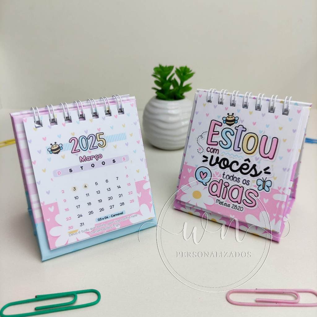 Mini Calendário De Mesa Fofys 2026