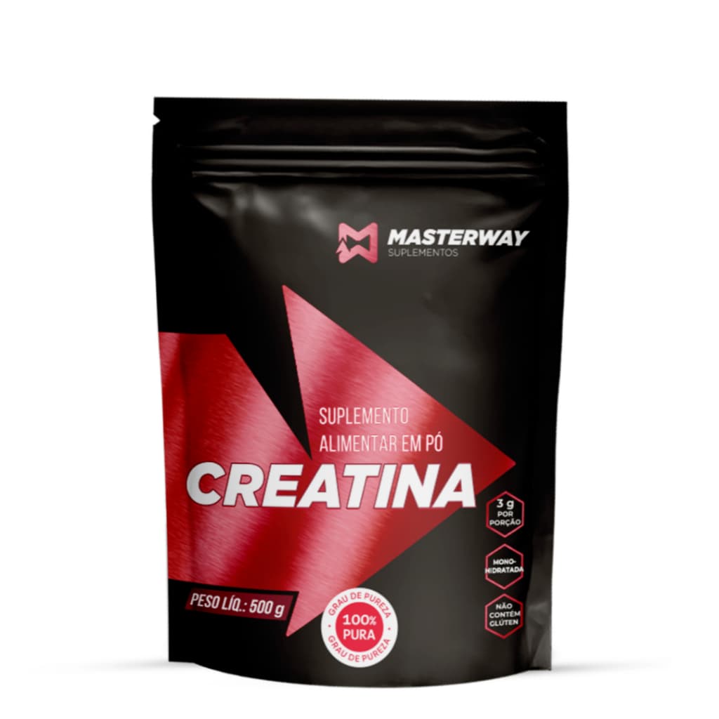 Creatina Monohidratada 500g - 100% Pura - Masterway Suplementos