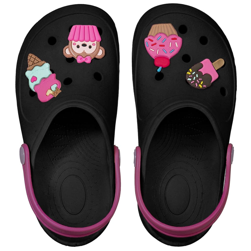 Sandália Babuche Infantil Feminina Menina Criança Antiderrapante Cupacke Colorido Moda Chinelo Calce Fácil Confort Macio