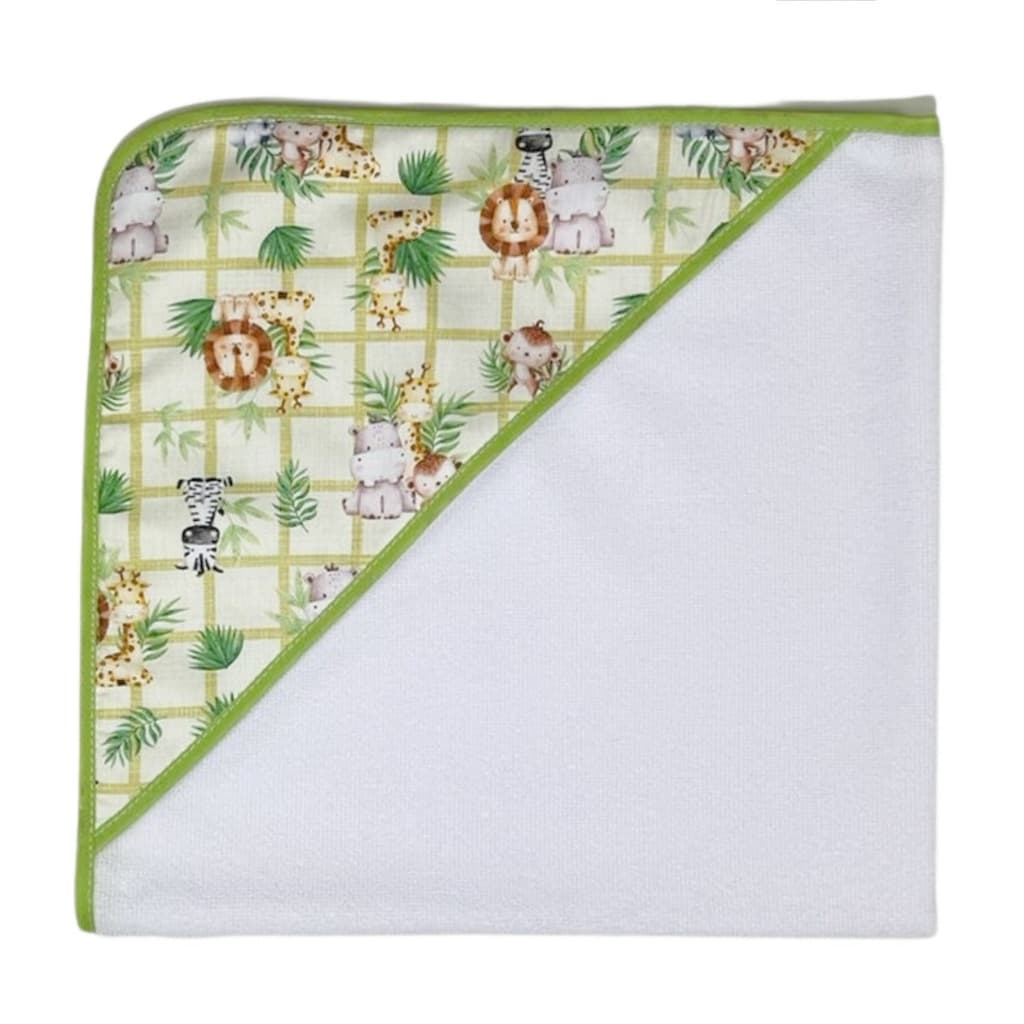 Toalha de Banho Bebe Felpuda com Capuz Estampado Bebê - Lançamento bebe
