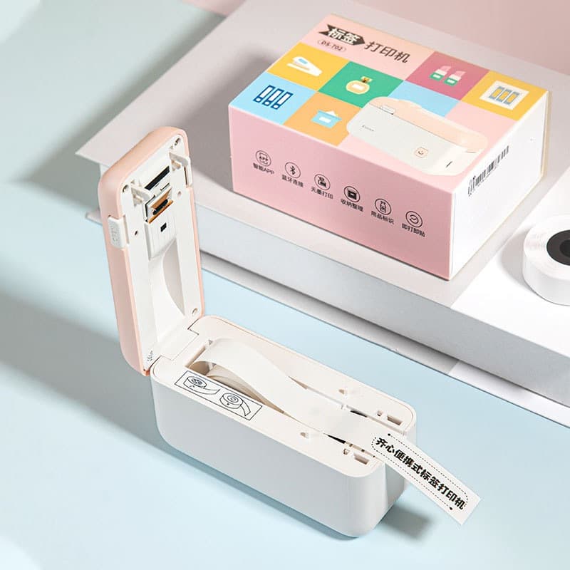 Máquina térmica de etiqueta doméstica multifuncional HP4, pequena impressora portátil Bluetooth