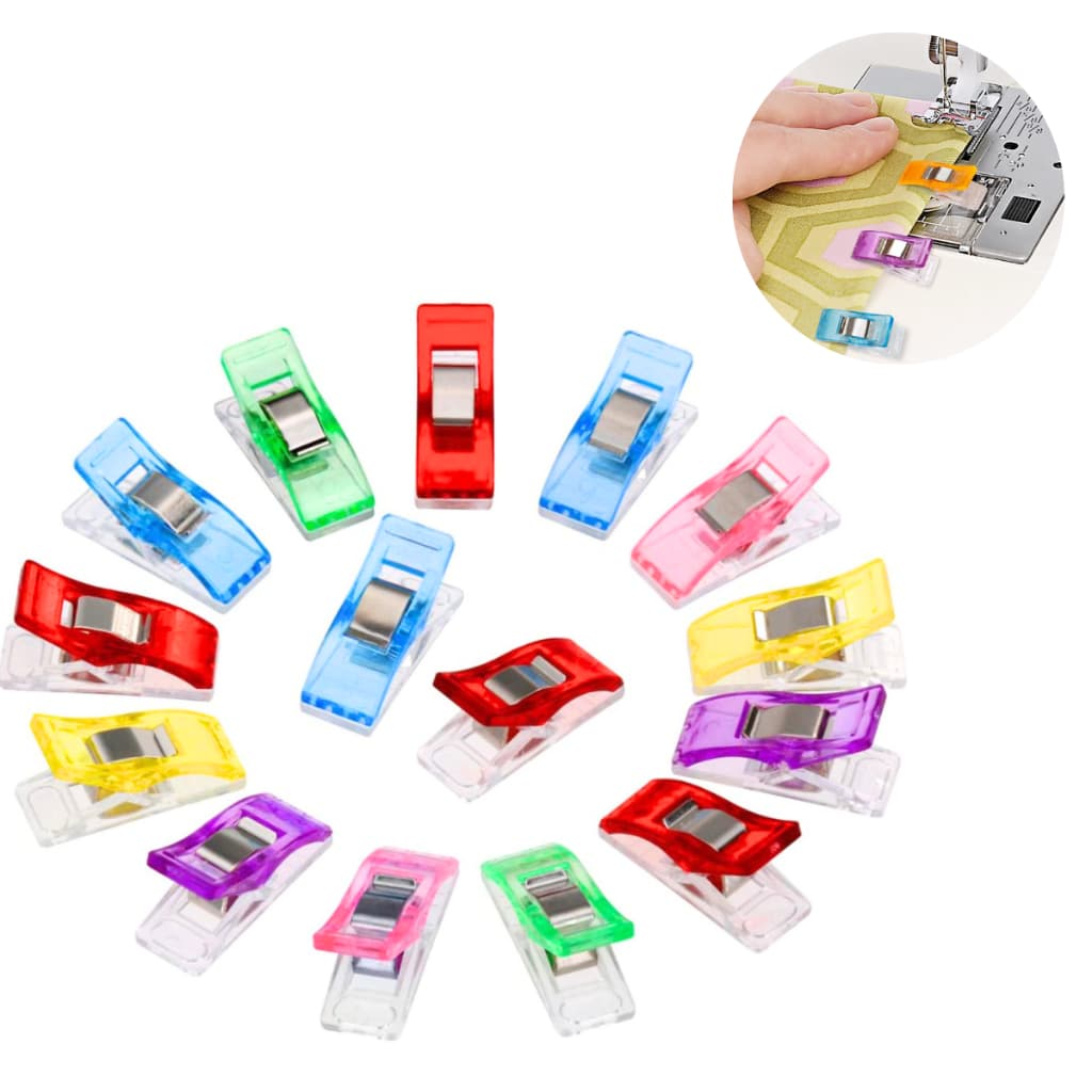 Prendedor Clips Pequeno Alinhavar Costura Patchwork -12 unidades