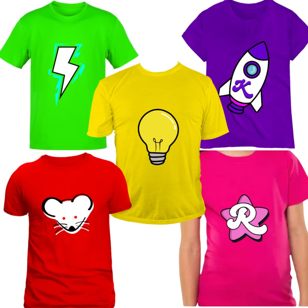 Camiseta Emilly Vick Katlen Void Leozin Robson Rato 100% Algodão Presente Personalizado Infantil Juvenil