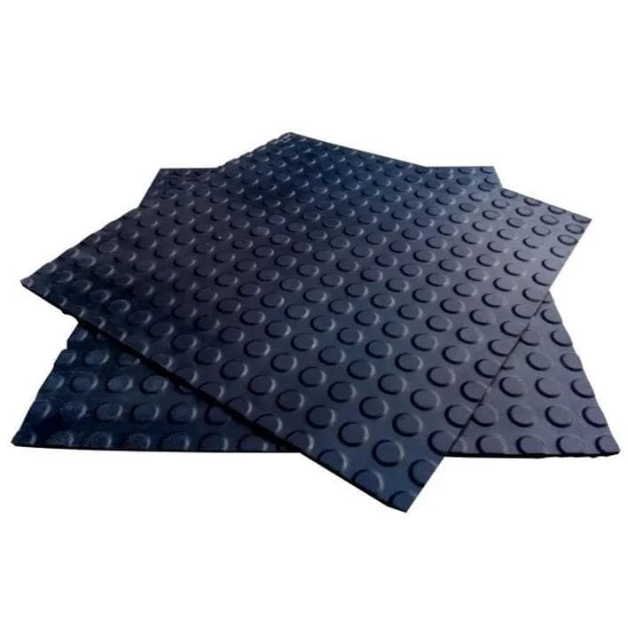 Kit 2 Placas Piso Pastilhado Tipo Moeda - 50x50cm Borracha