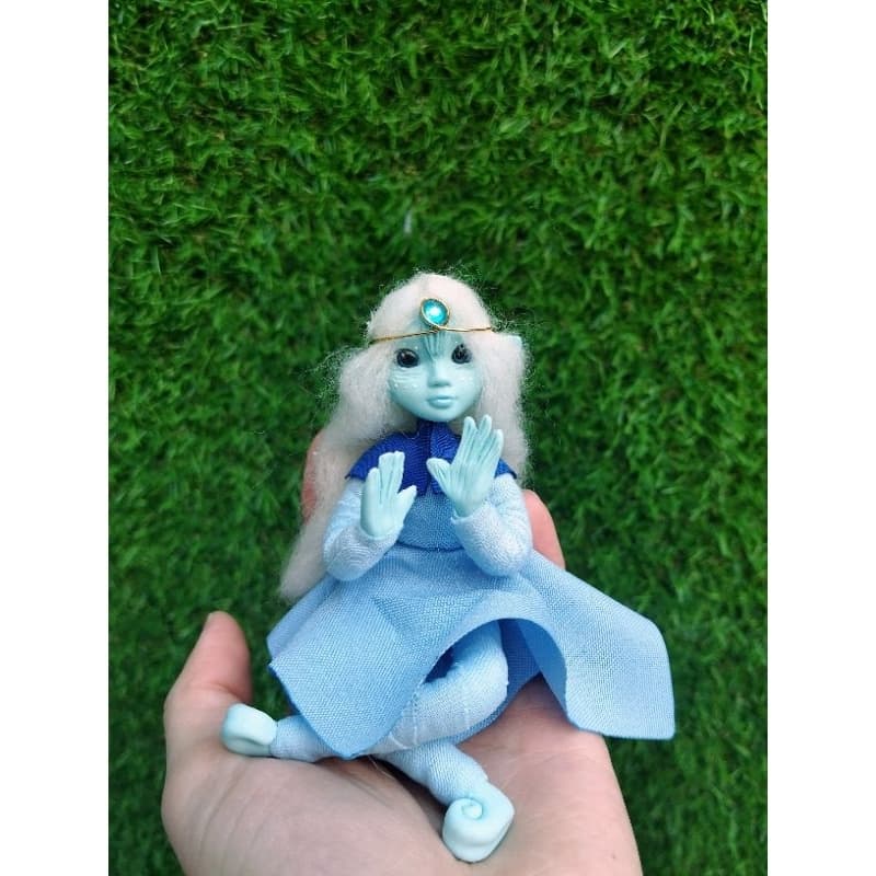 Ondina na Garrafa | elemental da água -  Garraduende fada sereia duende figura estatueta